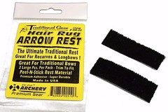 2 PC PACK 1″x3″ Bow ADHESIVE HAIR RUG ARROW REST ARCHERY Recurve Bow #HR-00