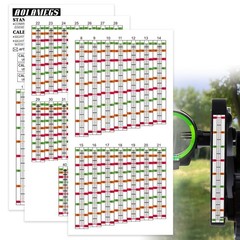 Aolamegs Archery Sight Tape, Weatherproof Bow 3.7»x7.24», Colorful