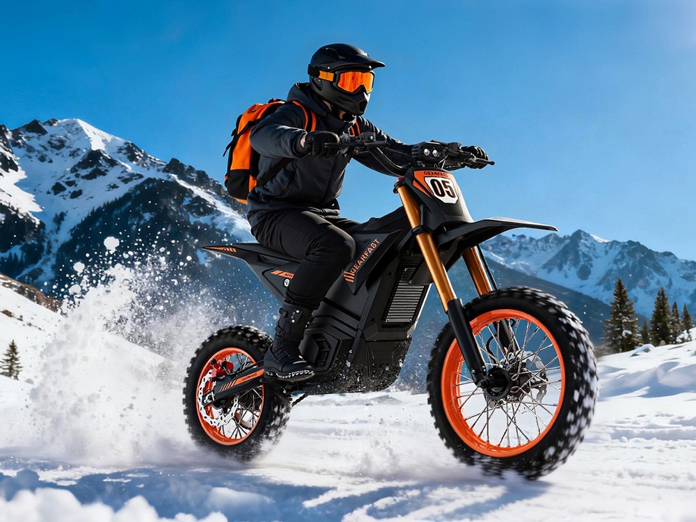 Electric Motorcycle Dirt Bike Bicycle 48V21AH All Terrain eBike Peak 2500W 35MPH