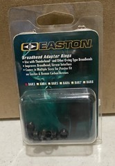 Easton Zinc BAR 3 – Broadhead Adapter Rings (BAR) – 12, Black. New.