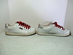 LAKAI LTD. Skateboarding Shoes – S / KINGSTON SM3 Size 10.5 White Leather 05115