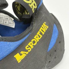 La Sportiva Cobra Climbing Shoes Blue Black Slip On US 7 EU 39.5 Rock Climbing