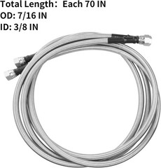 Transmission Cooler Lines 70″ SAE Stainless 6AN GM 4L60E 4L80E