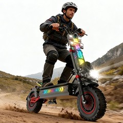 10000W NFC 13″ OFF ROAD 60V 40AH 55MPH FAST SPEED 75Miles ELECTRIC SCOOTER ADULT