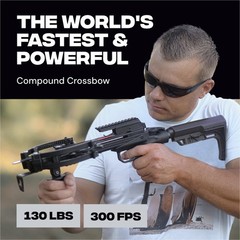 BALLISTA BAT Compound Crossbow Pistol with L-Stock 330fps /130lbs/3lbs