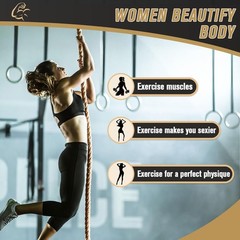 Gym Climbing Rope, Indoor Outdoor Climbing Ropes – Climbing Rope for Adults -…