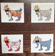 GOAT USA Sticker Mystery Pack ! 5 Stickers – No Duplicates! LOT OF 38, FREE SHIP