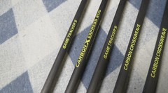 12 Carbon Express 300 Game Tracker Carbon Crossweave Arrows 28″ Feathers Nice!