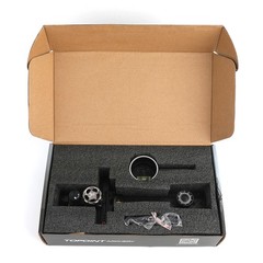 Archery CompoundBow Sight 1 Pin 6″ Carbon Fiber Extension Bar 4X 6X 8X Lens Hunt