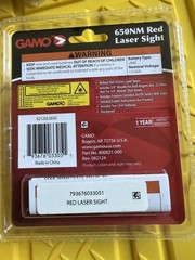 GAMO,650NM, Airgun Laser Sight, Brilliant Red, Mounts, Pressure Sensitive Switch