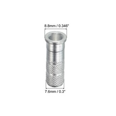 Aluminum Arrow Inserts 0.3″ Dia 7.6mm 8.8mm for Archery Points, 12pcs