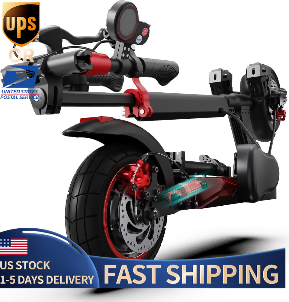 Electric Scooter 48v 800W For Adult 10″Off Road Fat Tires Fast Speed USA MAX 3S2