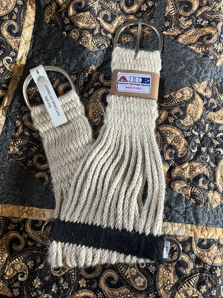 Western Mohair 27 Strand String Roper Girth Cinch Horse Size 36” Made In USA 652
