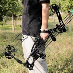 Archery 0-70lbs 33» Compound Bow Set Arrow 320fps Let-off 80% Target Shooting