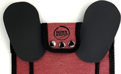 Rugged Burgundy Chicken Saddle for Standard Breeds – Feather Protection Included