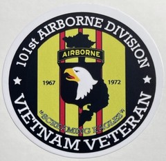 US Army 101st Airborne Division Vietnam Veteran Sticker Waterproof New D999