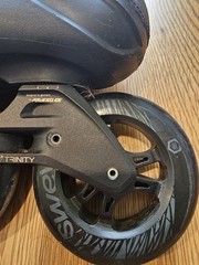 Powerslide Swell PS Triple Black 110 Inline Skates Trinity Sizes M9, W10 Used