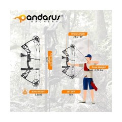 Compound Bow Package for Adults and Teens, 0-70 Lbs Draw Weight,23.5″-31″ Dra…