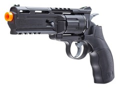 Airsoft Revolver Powered CO2 Pistol Single/Double Action 325 FPS 10 RDS Mag Bk