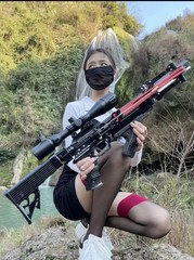 Powerful Slingshot Rifle Semi Automatic Heavy Duty Slingshot For Outdoor Hunting