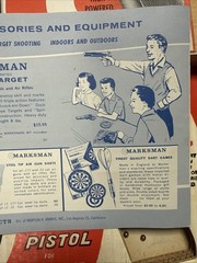 MARKSMAN .177 BB , Pelllet or Dart Repeater Air pistol with manual