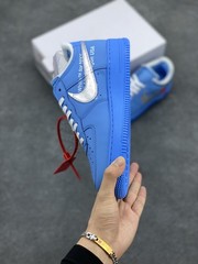 CI1173-400 Off White x Nk A Force 1 Low ’07 MCA University Blue