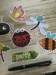 Childrens Butterfly Bugs Stickers Vinyl Waterproof PVC Luggage Laptop Decals Lot