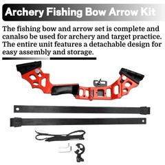 Archery Bowfishing Set 40Ibs Recurve Bow Solid Fiberglas Arrows Fishing Target