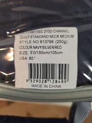 Weatherbetta ComFiTec 210d Channel Quilt Srandard Neck Medium Navy/Silver 60in.