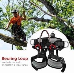 Climbing Belts, Thicken Professional Large Size Safety Seat Belts for Tree Climb