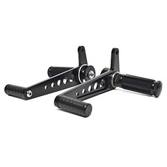0051 Motorcycle Rearsets Forward Controls Cafe Racer CNC Aluminum Alloy 1 black