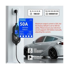Level 2 EV Charger 50A 240V, ETL Certified, 45 Miles/Hour Fast Charging, NEMA…