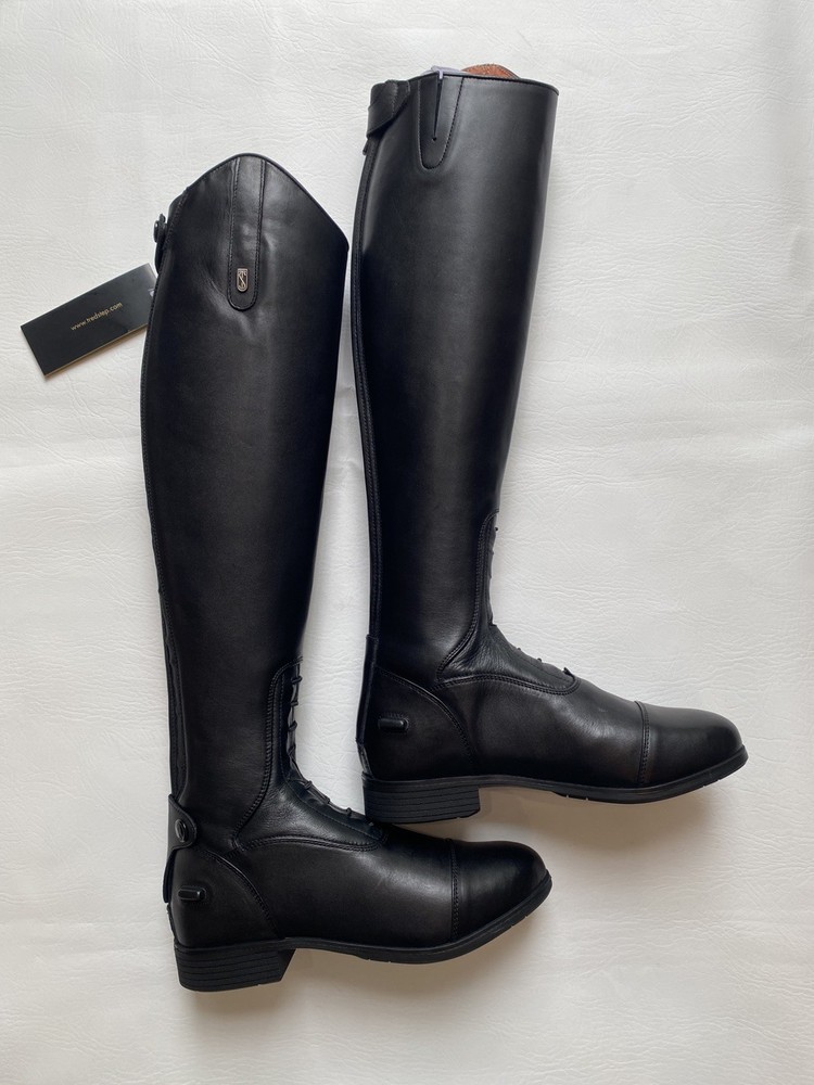 Tredstep Donatello III FIELD Size 8 Calf Reg 13.5 Height Tall 19 BLACK New InBox