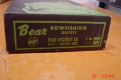 1960s NIB Fred Bear Bow Fishing Outfit No F-10 Original Box Reel Arrow Tip Line