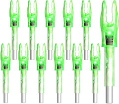 6/12PCS G Lighted Nocks for Arrows with .165 .204 .233 .244 .246 inside Diameter