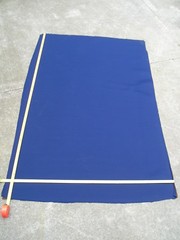Neoprene Sponge Rubber and Nylon 4 way stretch fabric on both sides 5mm thick.