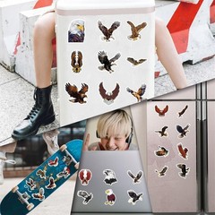 55PCS Eagle Stickers Waterproof Vinyl Decals for Water Bottle Laptop Luggage