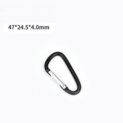 10/50 PCS Carabiner D Shape Spring Clip Snap Key Hook Keychain Buckle