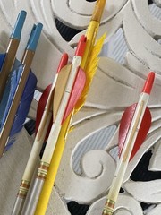 Vintage Archery Black Hawk Cravotta Brothers Swift 1816 Arrows Leather Quiver