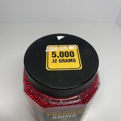 Game Face Airsoft Premier Ammo .12g Precision BBS 5,000 Count Red – Sealed