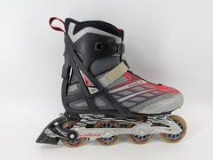 Astro 50 Rollerblades Mens sz 12 Bio Dynamic Red Grey Black