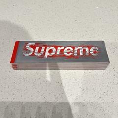Supreme Scratch Off Red Box Logo Sticker | 3M Reflective | FW19 | SameDay Ship