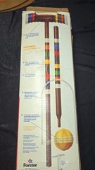 Vintage Forster Winthrop Croquet 6 Player Premier Set 3586 Lawn Game Party USA