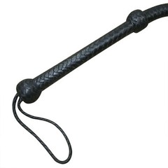 Genuine Cow Hide Leather Bullwhip 04 Feet Long Black 12 Plaits Heavy Duty Whip