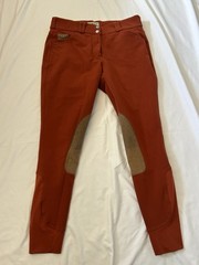 Dover Saddlery Women’s Rust & Tan Equestrian Breeches Size 30US