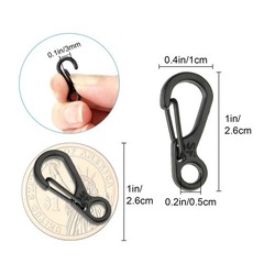 10Pcs Mini Heavy Carabiner Snap Hook Clip Aluminum Outdoor Camping Key Chain New