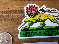 Grizzly Griptape Rasta Lion 420 Sticker Torey Pudwill Skateboard Supreme