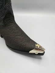 WESTERN COWBOY BOOT TIPS Pair – Skull & Bones Design Pointy