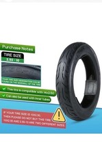 2.50-10 Dirt Bike Tire Street Tire Compatible with 14×2.50 14×2.5 60/100-10 ebik