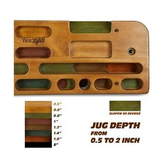 Yes4All Wooden Hang Board/Climbing Board for Doorway – Hand Strengthener Equi…